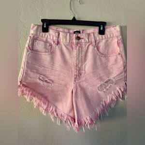 BDG Light Pink Frayed Jean Shorts size 29